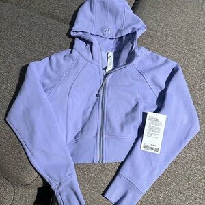 Lululemon full zip cropped scuba size 12